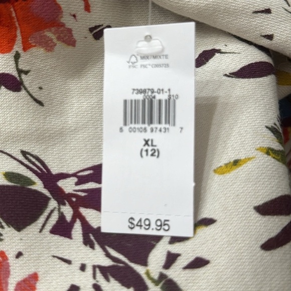 Gap Logo Floral Hoodie size 12 - Picture 7 of 7